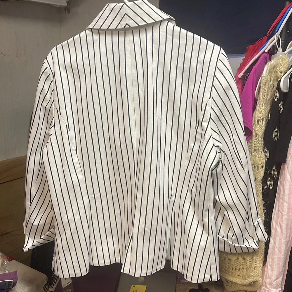 Chaps Jacket Striped - Picture 2 of 4